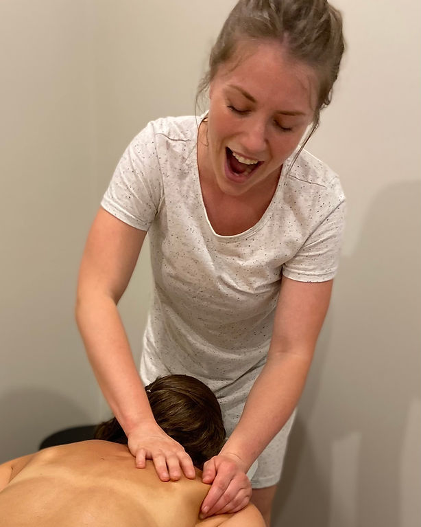 Massage Therapist giving a massage