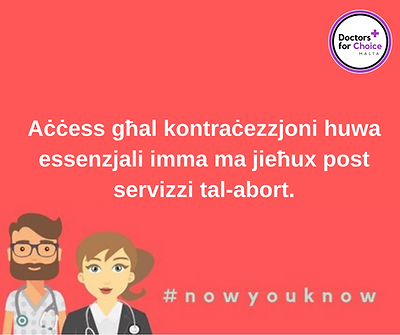 Il-kontraċettivi ma jistgħux jieħdu post servizzi tal-abort