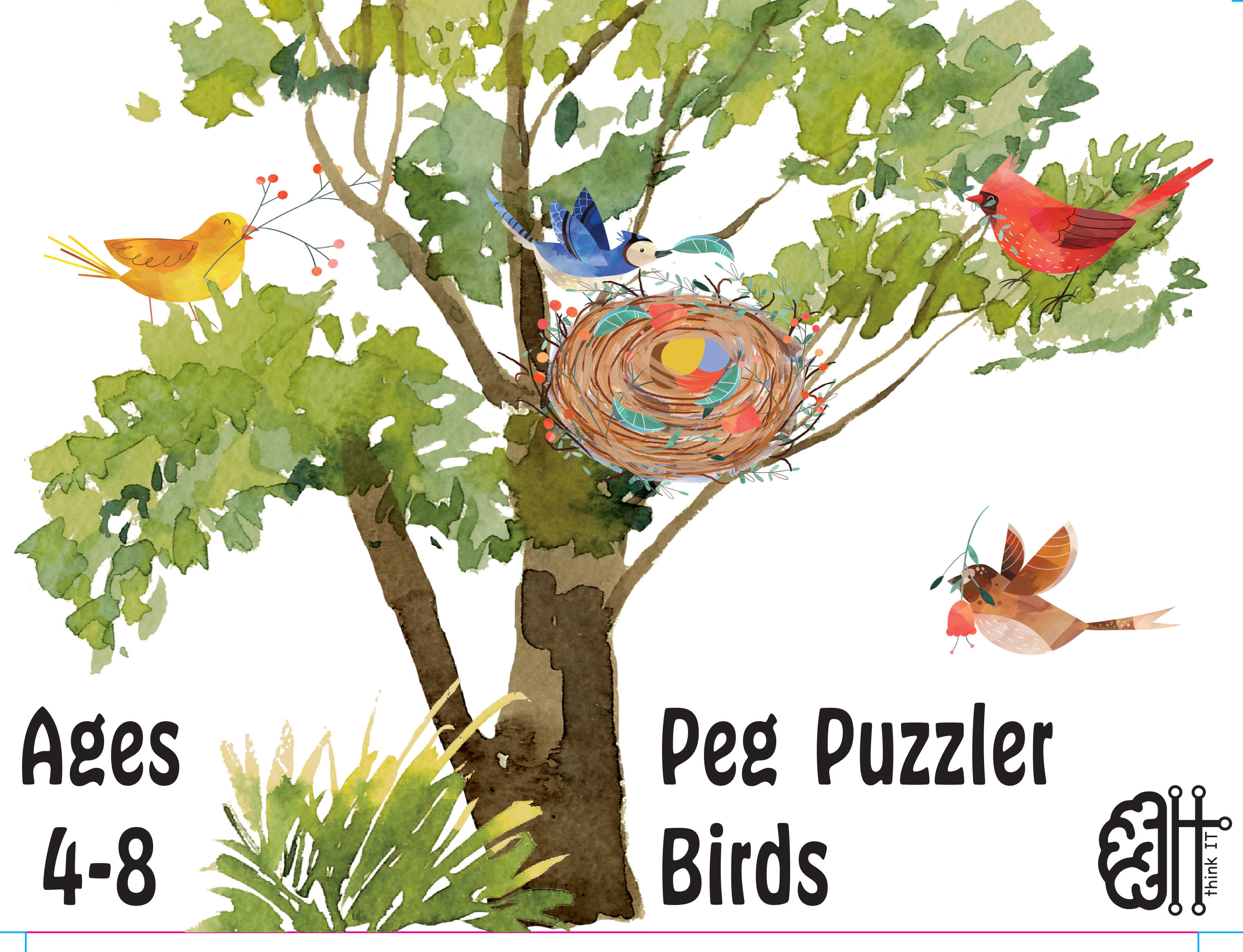 Replacement Piece:Peg Puzzler- Birds