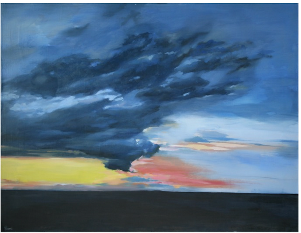 縮圖：Serié " Aurore" (1-4) Huile sur toile 61x46cm