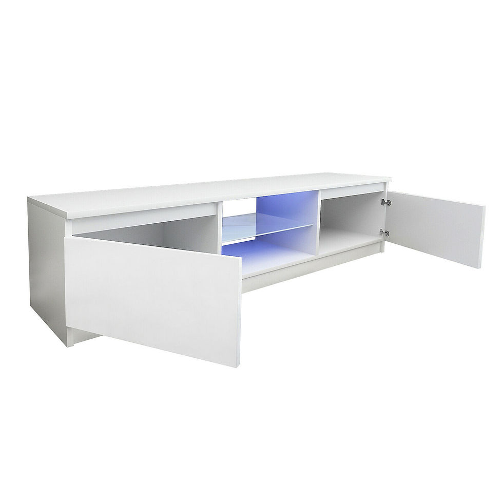Thumbnail: TV Stand Cabinet Unit with LED Light