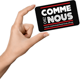 Hand met Comme Chez Nous klantenkaart