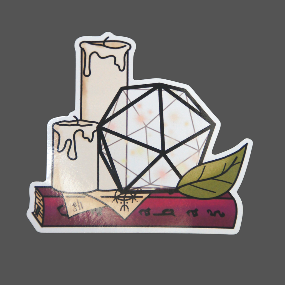 Thumbnail: XL Vinyl Sticker Magische Kerze