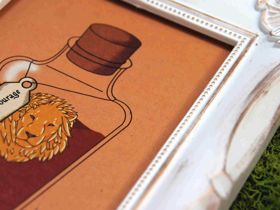 Miniaturbild: A6 Artprint Mut des Löwen