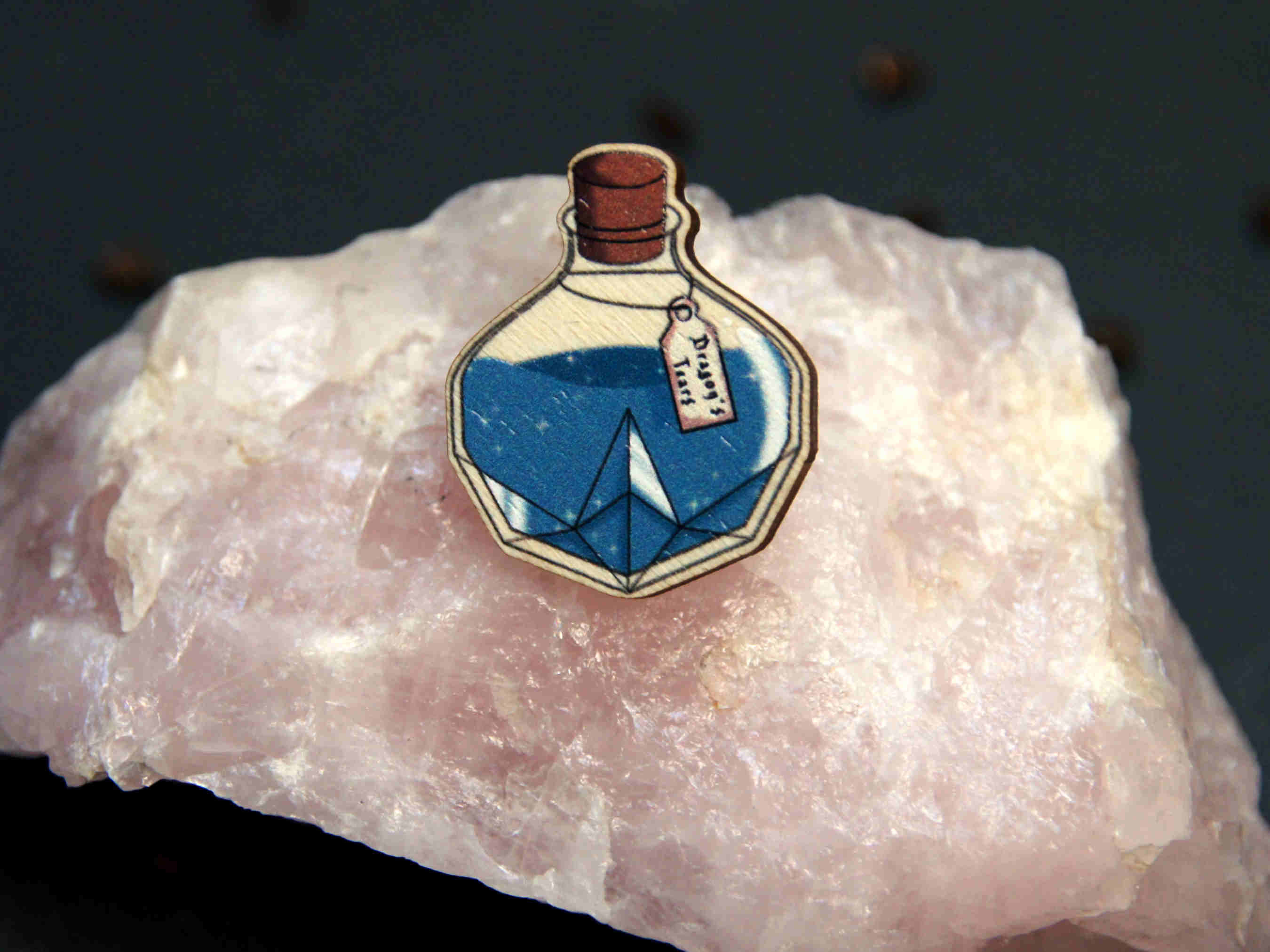 Wooden pin dragon tears