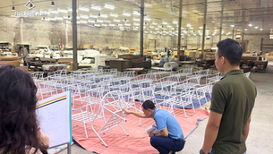 Rockhill Asia conducts a detailed furniture inspection in a factory for a client's supplier evaluation project.