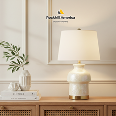 Capiz shell table lamp | Rockhill America wholesale home decor & accessories