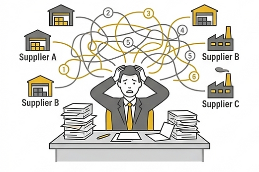 Manage multiple suppliers and factories in Asia