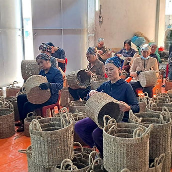 Storage baskets weaving factory _ Rockhill Asia