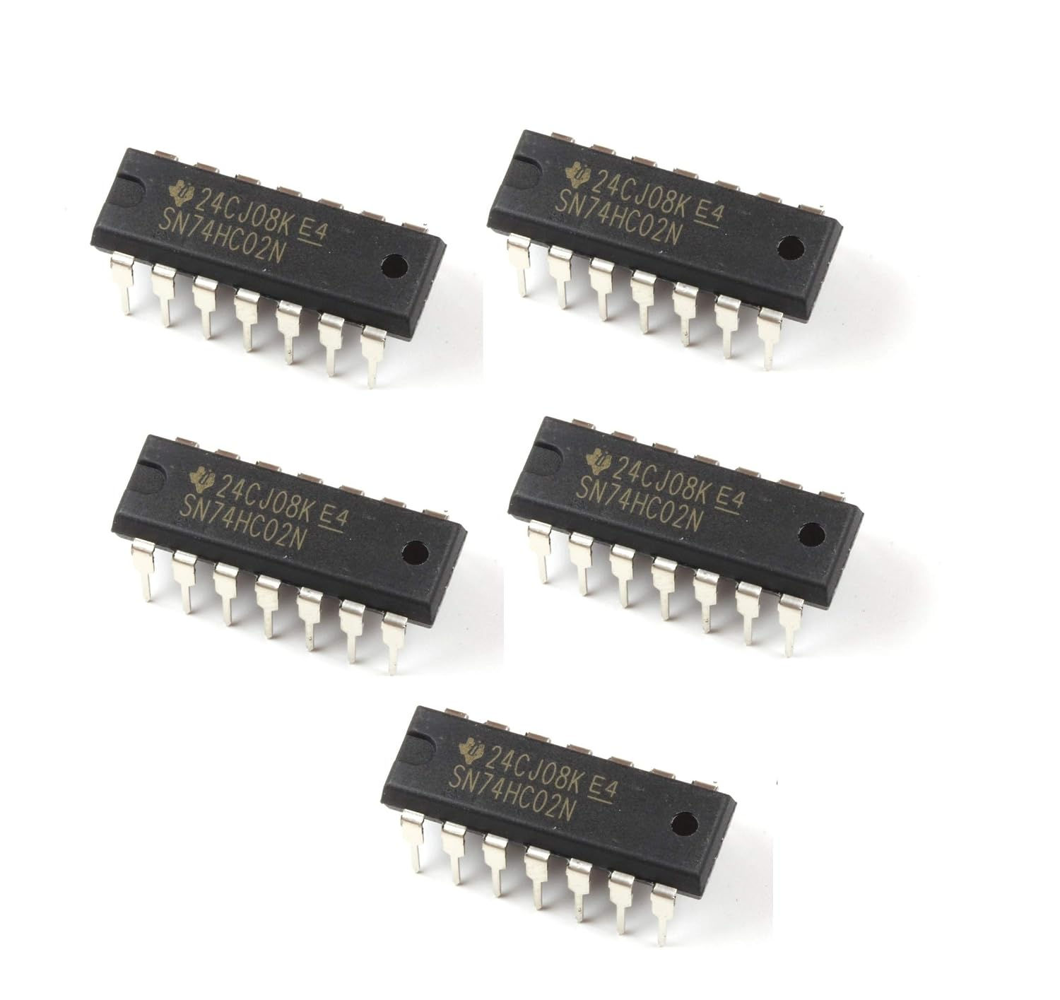 74HC02 Quad 2-Input NOR Gate IC (7402 IC) DIP-14 Package