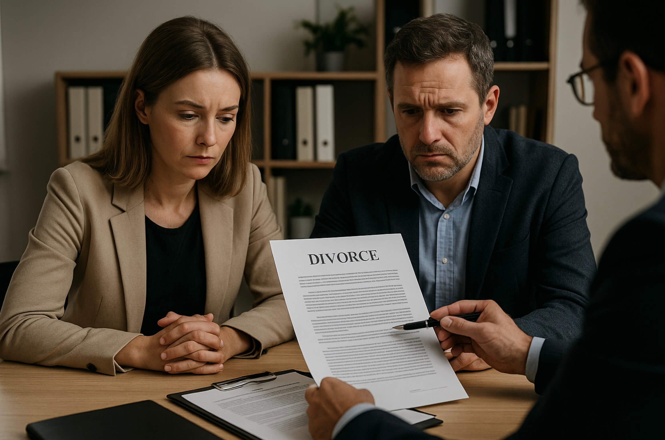 divorce epoux associés
