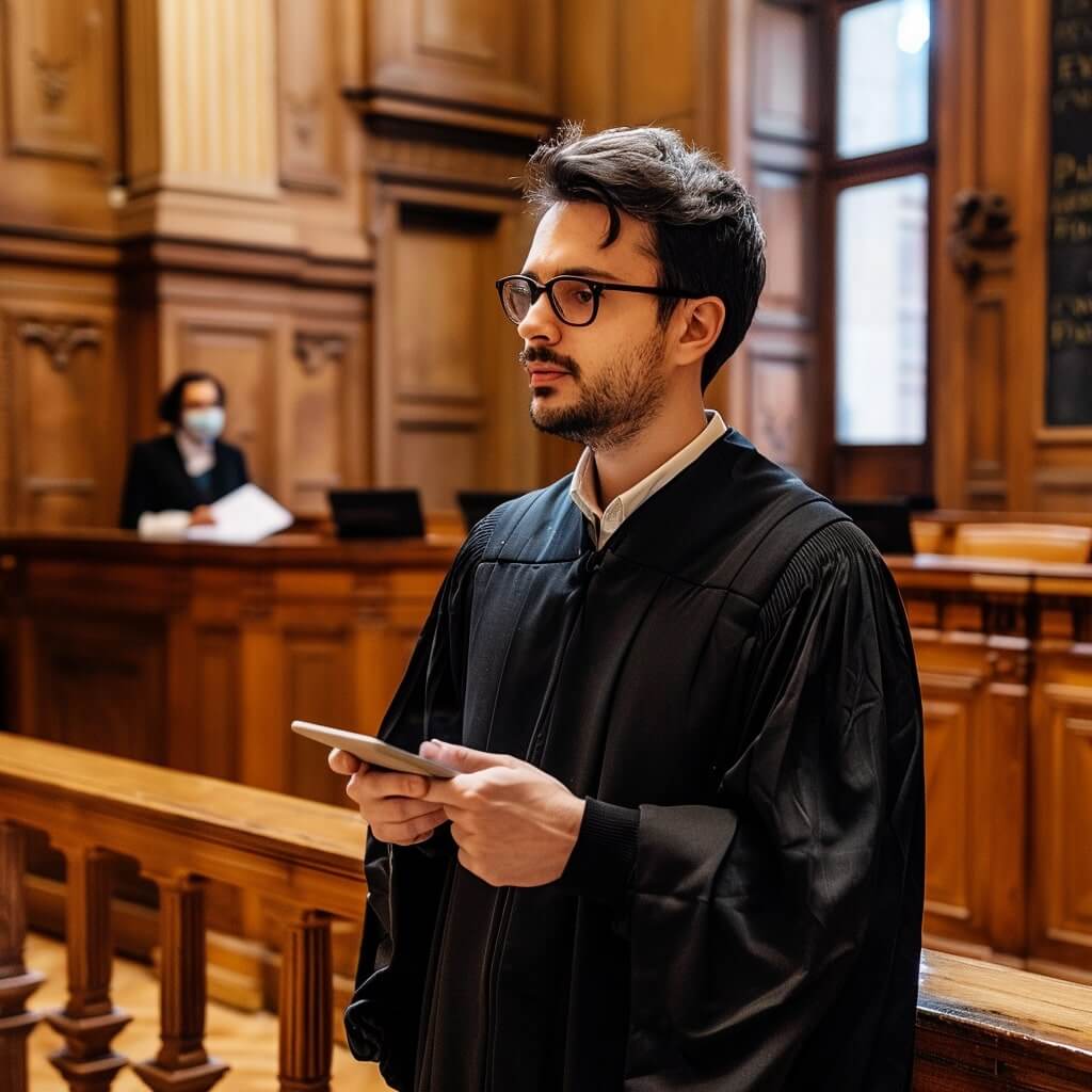 avocat avec smartphone protégé par un VPN