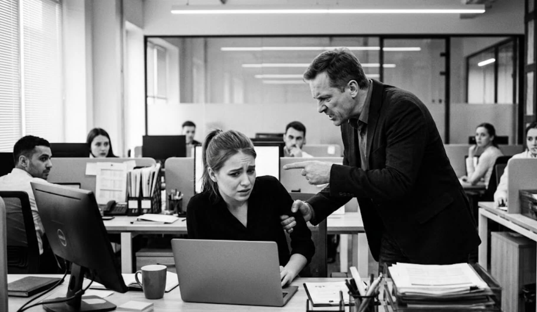harcèlement toxique par un manager