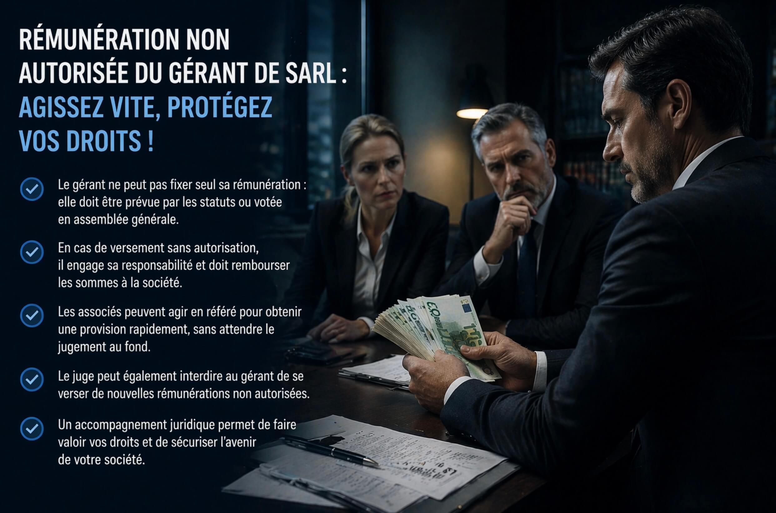 rémunération gérant SARL non autorisée
