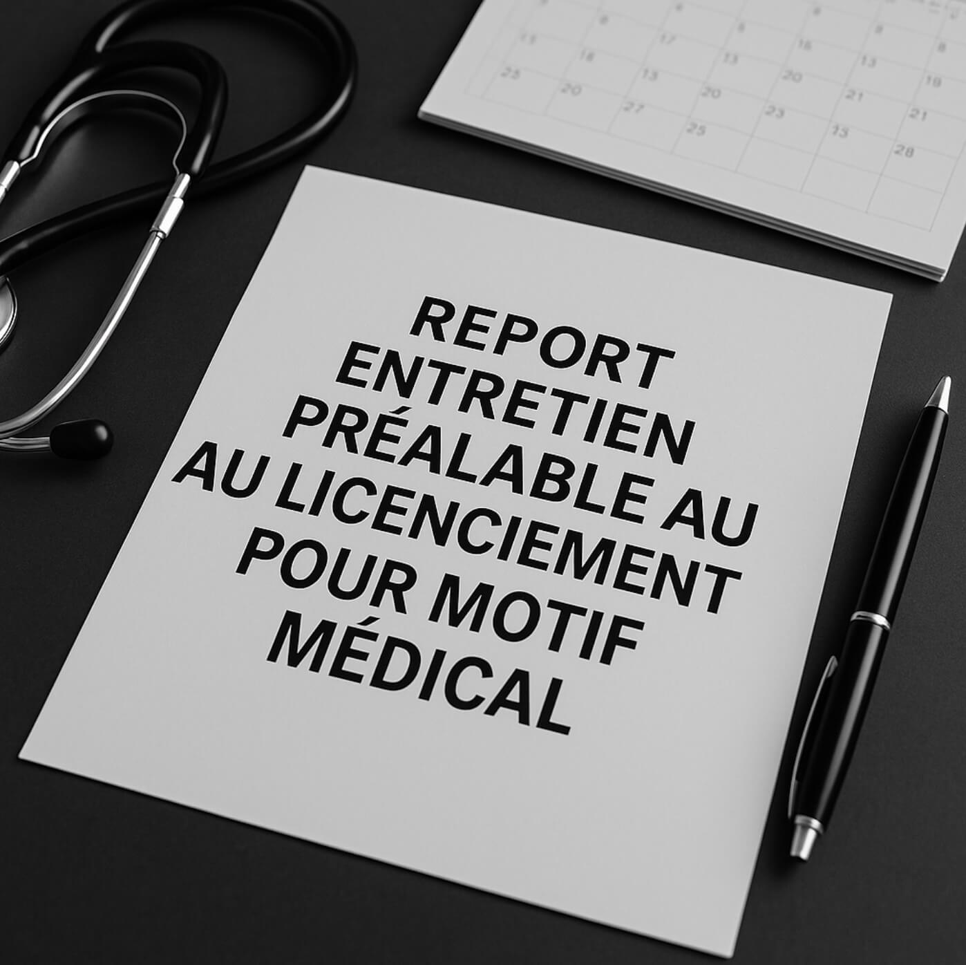 report entretien prealable