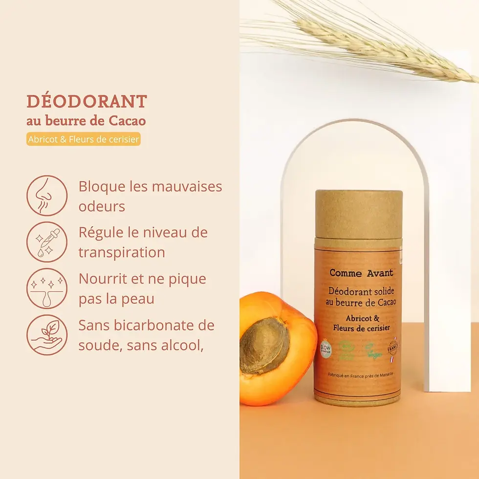 Miniature : Déodorant solide abricot & fleurs de cerisier - Comme Avant