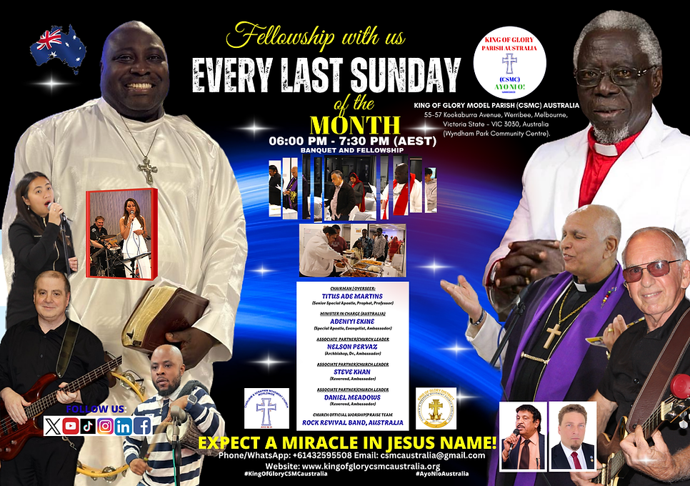 King of Glory End of the MonthLY Service - _ Last Sundays 2026 0600 PM - 730 PM (AEST).pn