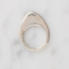 OVOID RING SILVER