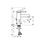 Thumbnail: Hansgrohe Zesis S baterie lavoar stativ negru 74720670