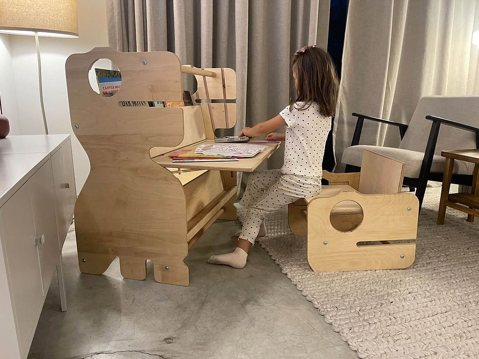 Adjustable REXChair wooden Montessori toddler chair by KitakamiKids