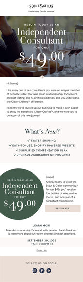 Consultant Win-Back Campaign (send 1)