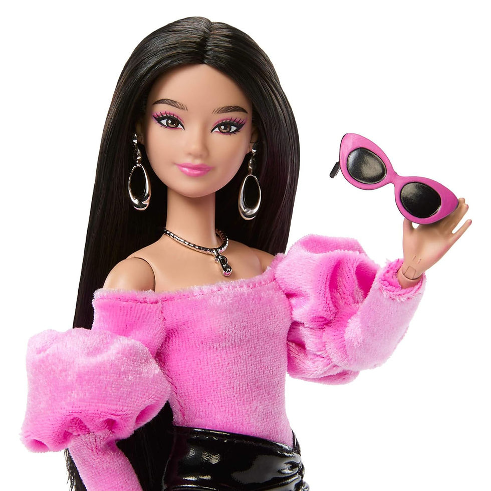 Thumbnail: Búp Bê Barbie Deluxe Style in Black and Pink Fashion