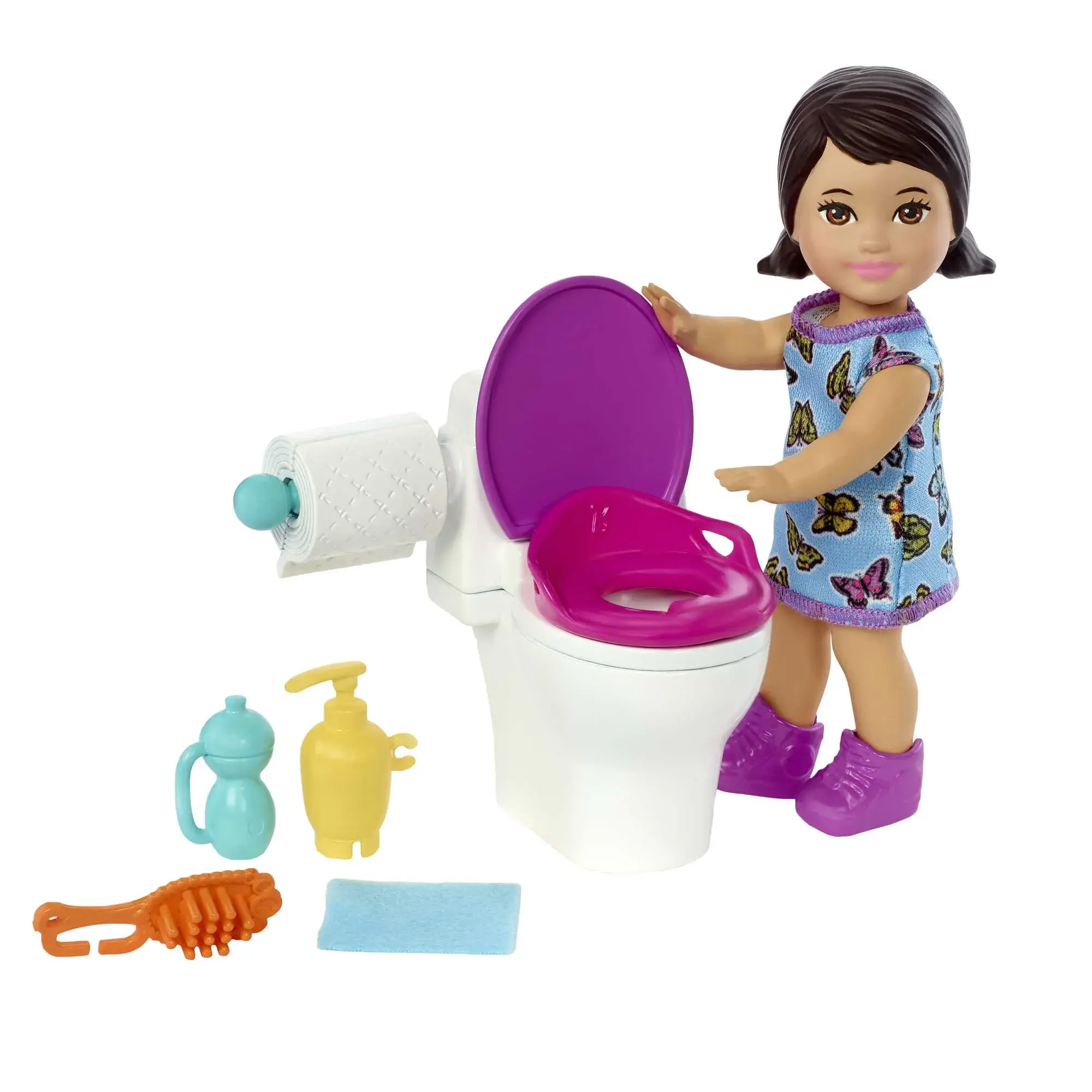 Búp Bê Barbie Skipper Babysitters Inc Potty-Time Set