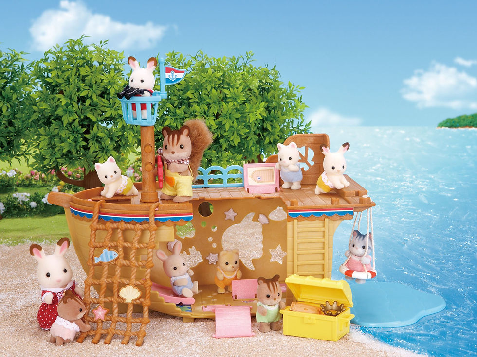 Thumbnail: Đồ Chơi Sylvanian Families Con Tàu Kho Báu Adventure Treasure Ship