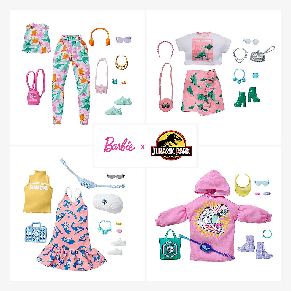 Thời Trang Búp Bê Barbie Fashion Combo x Jurassic World Complete Look