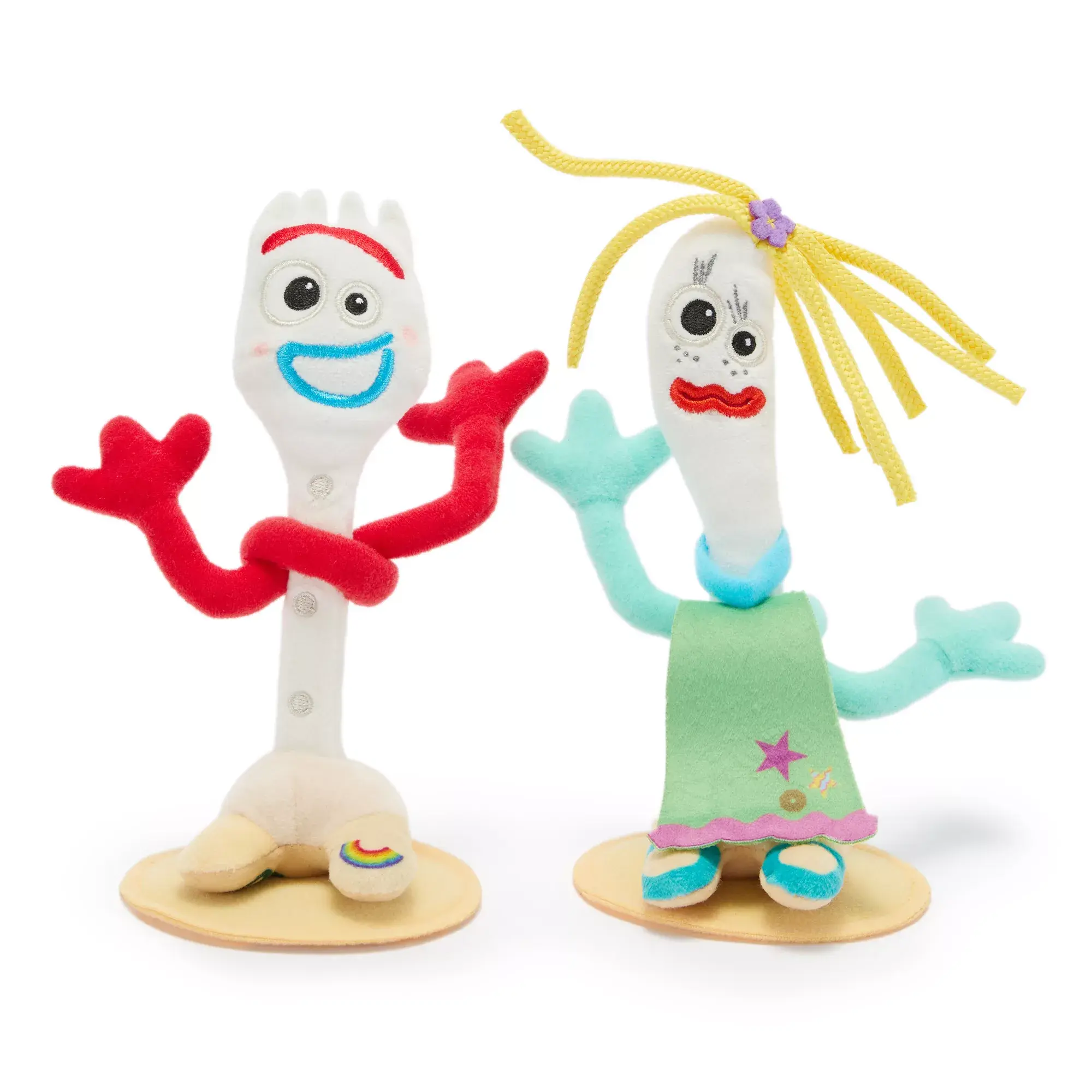 Đồ Chơi Disney Forky and Karen Beverly Magnetic Shoulder Plush Set Toy Story 5
