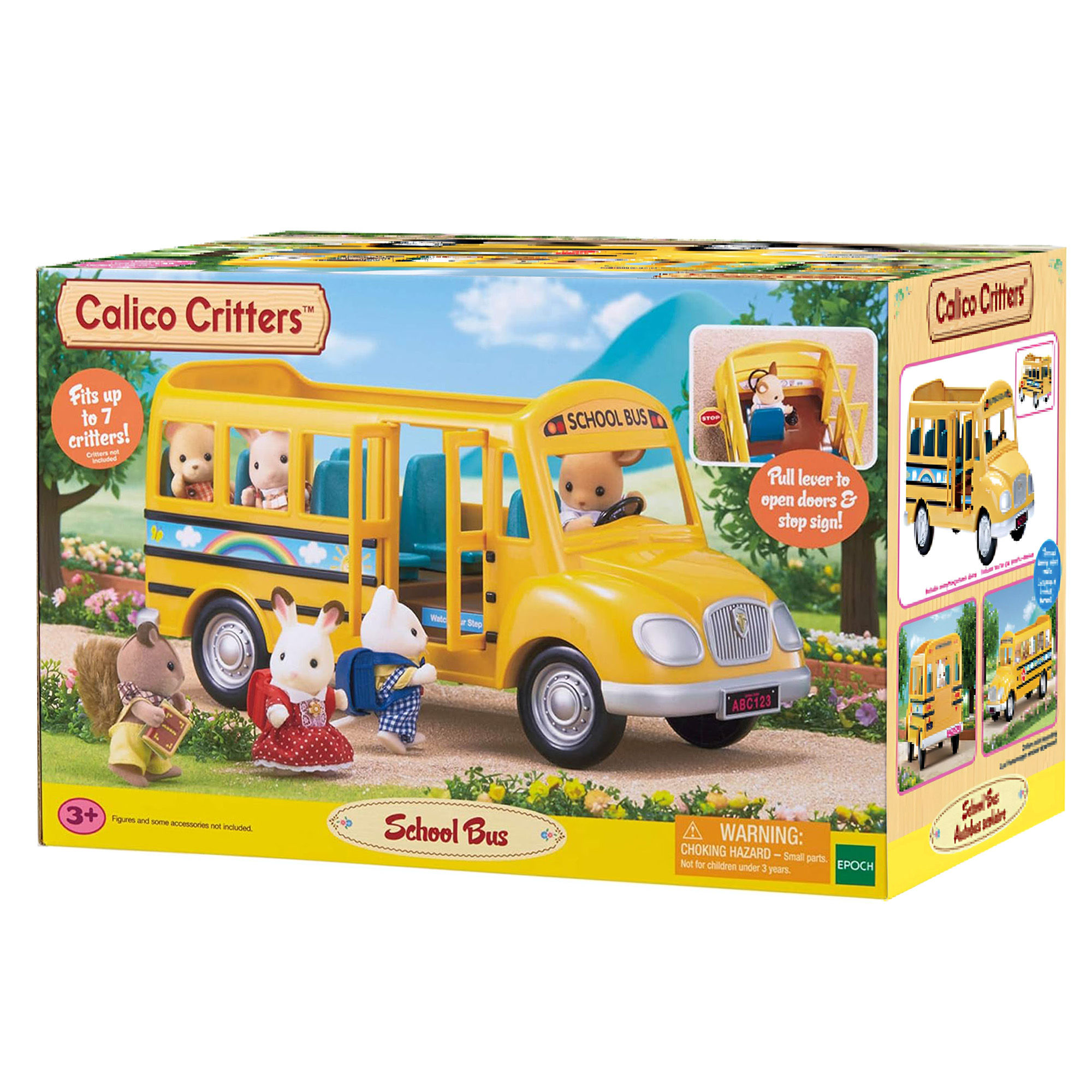 Đồ Chơi Sylvanian Families Calico Critters Xe Buýt Học Sinh School Bus