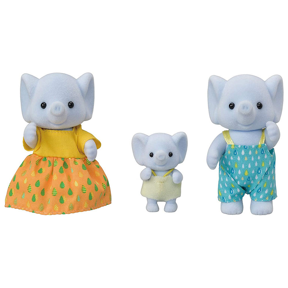 Thumbnail: Đồ Chơi Sylvanian Families Elephant Family Gia Đình 3 Thành Viên Voi