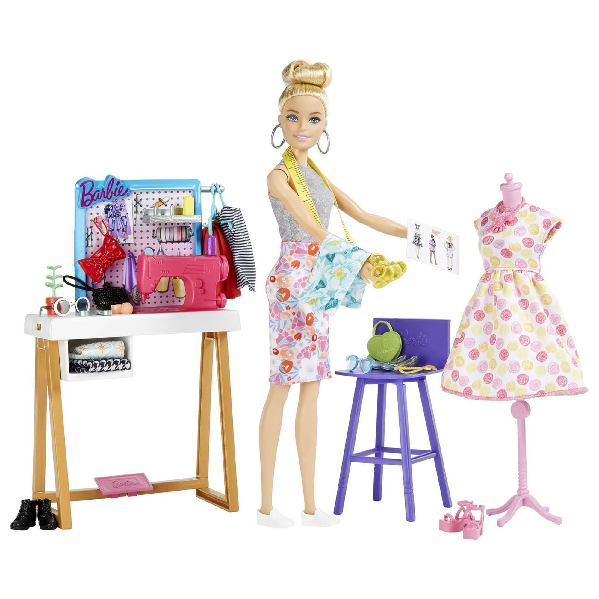 Búp Bê Barbie Fashion Designer Studio Playset