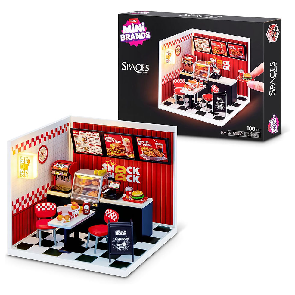 Thumbnail: Đồ Chơi Mini Brands Mini Spaces The Snack Shack Light-up Miniature Snack Bar