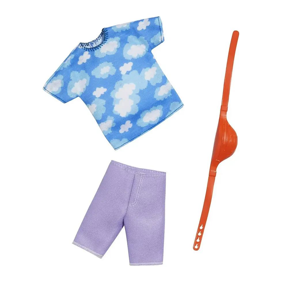 Barbie Thời Trang Búp Bê Ken Fashion Cloud Shirt Shorts Waist Bag