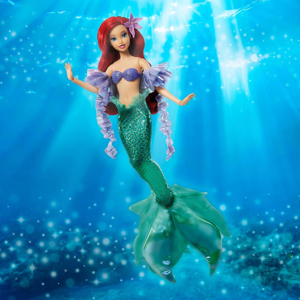Thumbnail: Búp Bê Disney Sparkling Princess Ariel by Mattel JLK25 The Little Mermaid