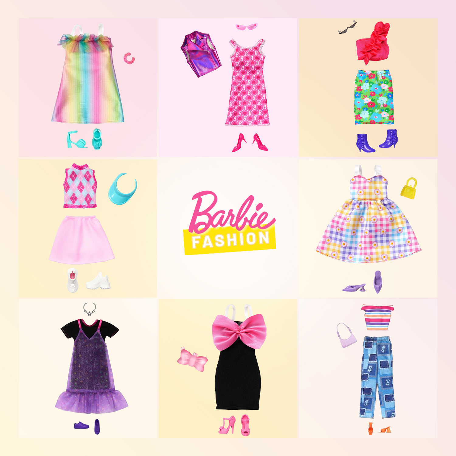 Thời Trang Búp Bê Barbie Fashion Multi Pack