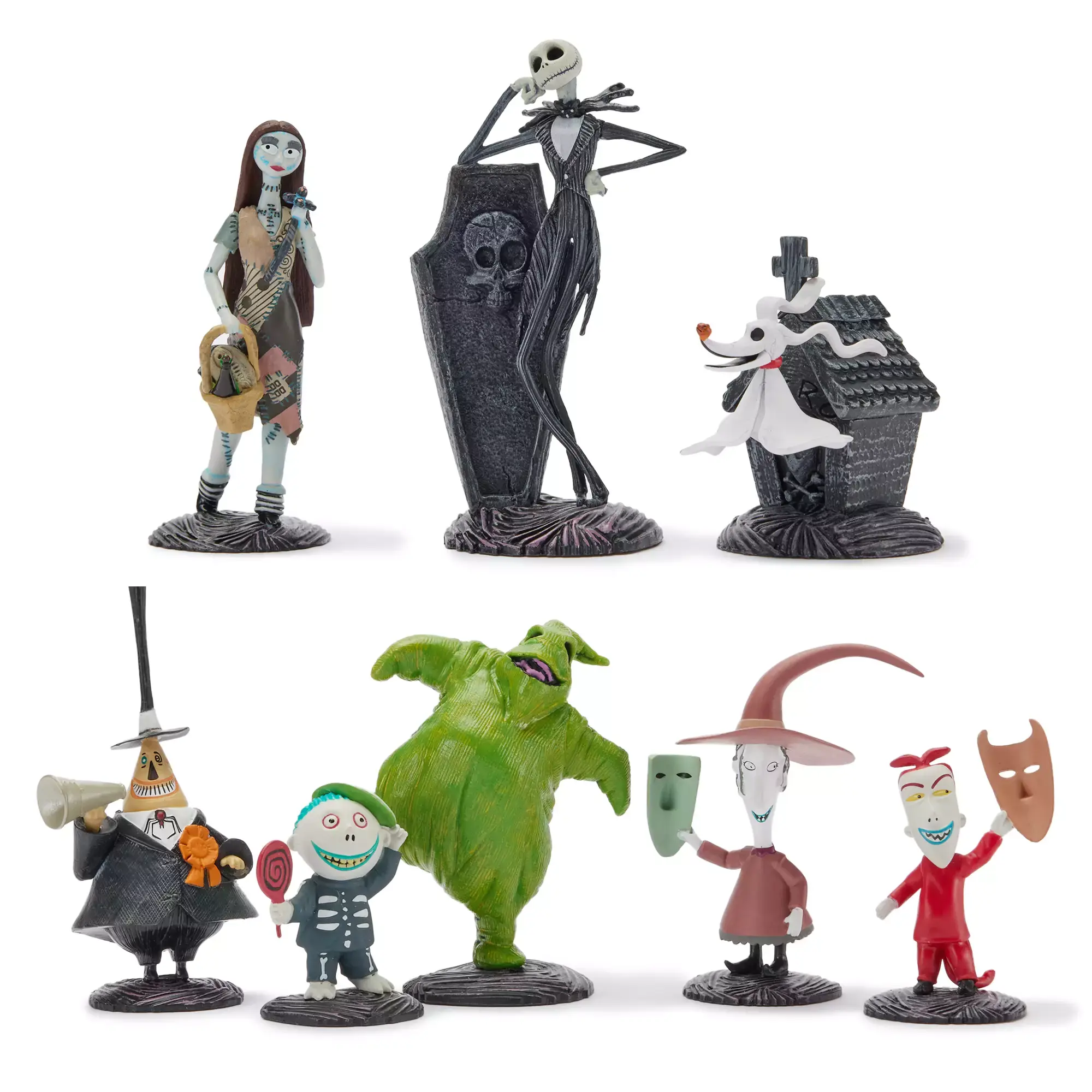 Đồ Chơi Disney Nightmare Before Christmas Figure Play Set Tượng Mô Hình New