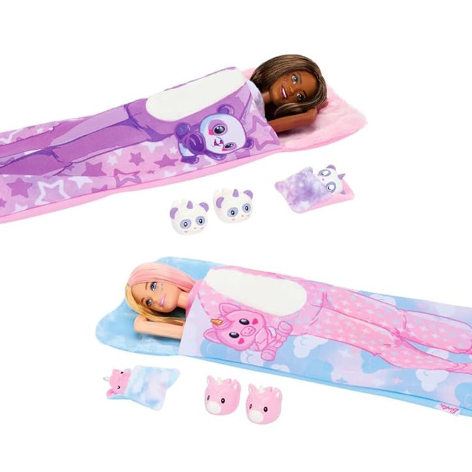 Thumbnail: Búp Bê Barbie Cutie Reveal Gift Set Slumber Party