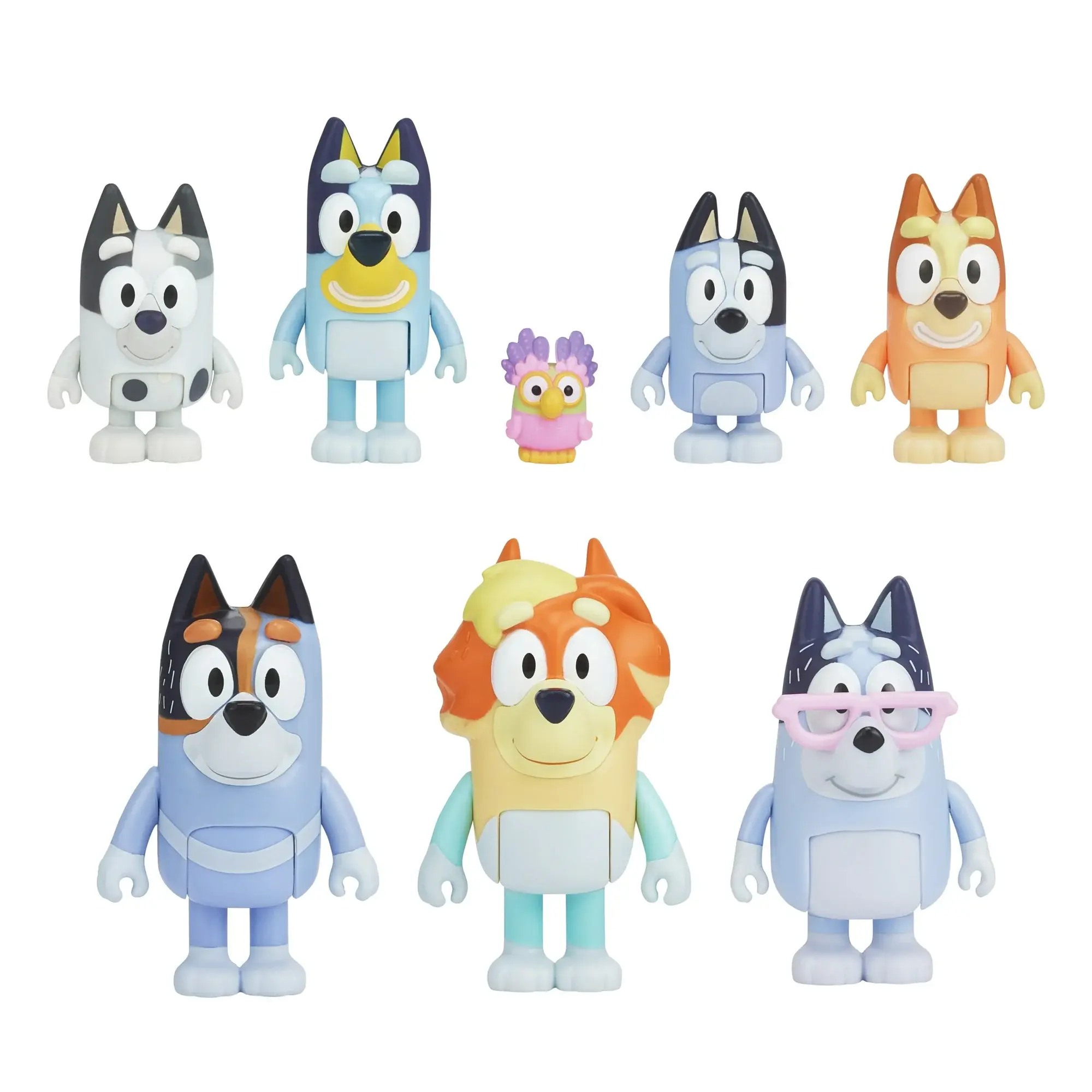 Đồ Chơi Disney Bluey Extended Family Heeler 8 Pack