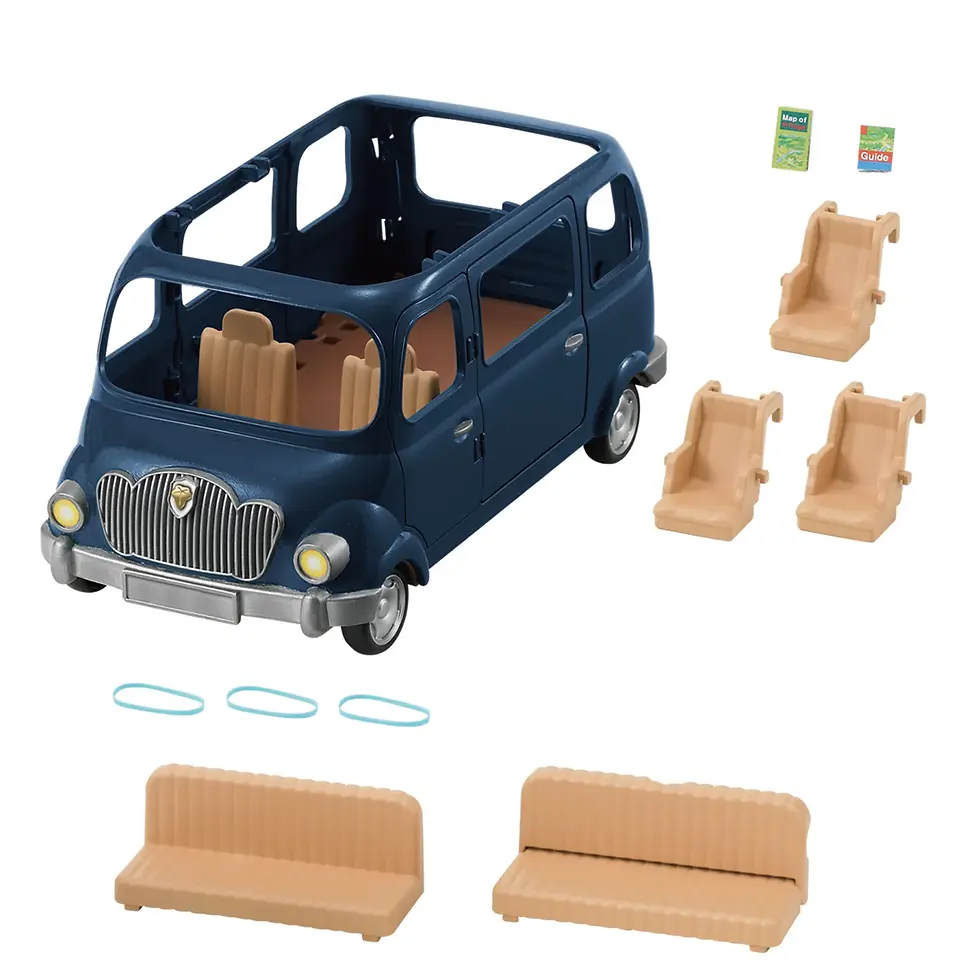 Thumbnail: Đồ Chơi Sylvanian Families Xe Hơi Gia Đình 7 Chỗ Family Bluebell Seven Seater