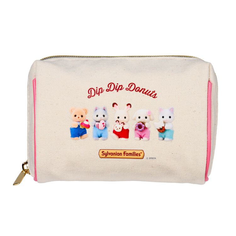 Hàng Lưu Niệm Sylvanian Families Túi Mỹ Phẩm Dip Dip Donuts Cosmetic Pouch