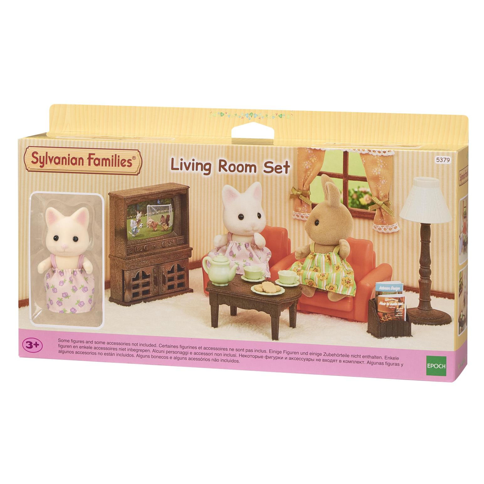Đồ Chơi Sylvanian Families Nội Thất Phòng Khách Living Room with Silk Cat Girl