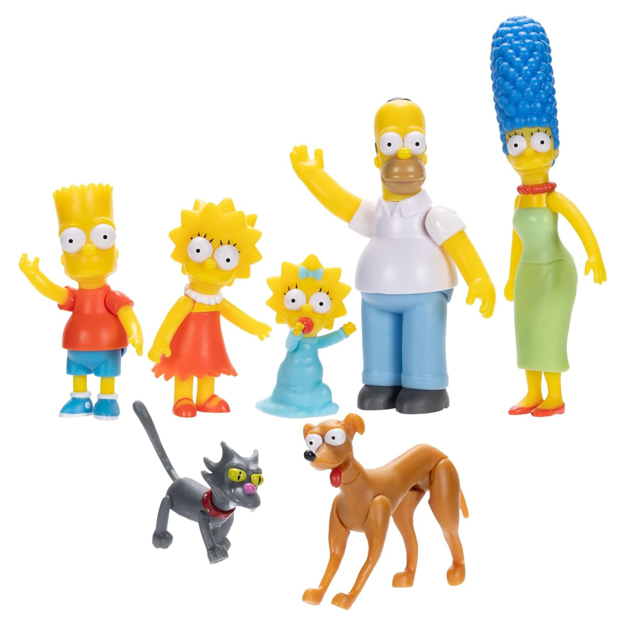 Disney The Simpsons Action Figures Family Homer Marge Bart Lisa Maggie Santa...