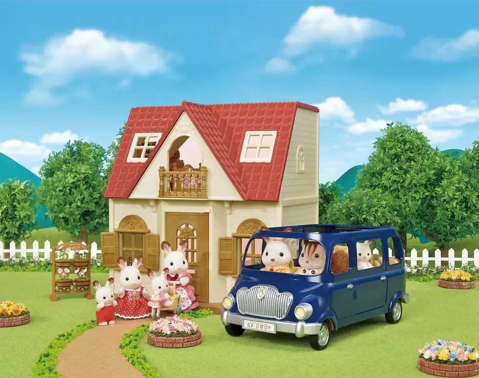 Thumbnail: Đồ Chơi Sylvanian Families Xe Hơi Gia Đình 7 Chỗ Family Bluebell Seven Seater
