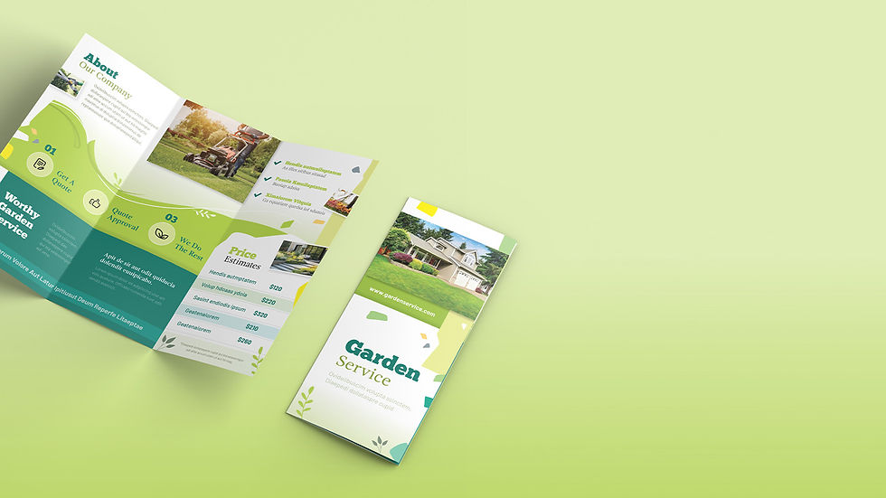 Garden Service Trifold Brochure