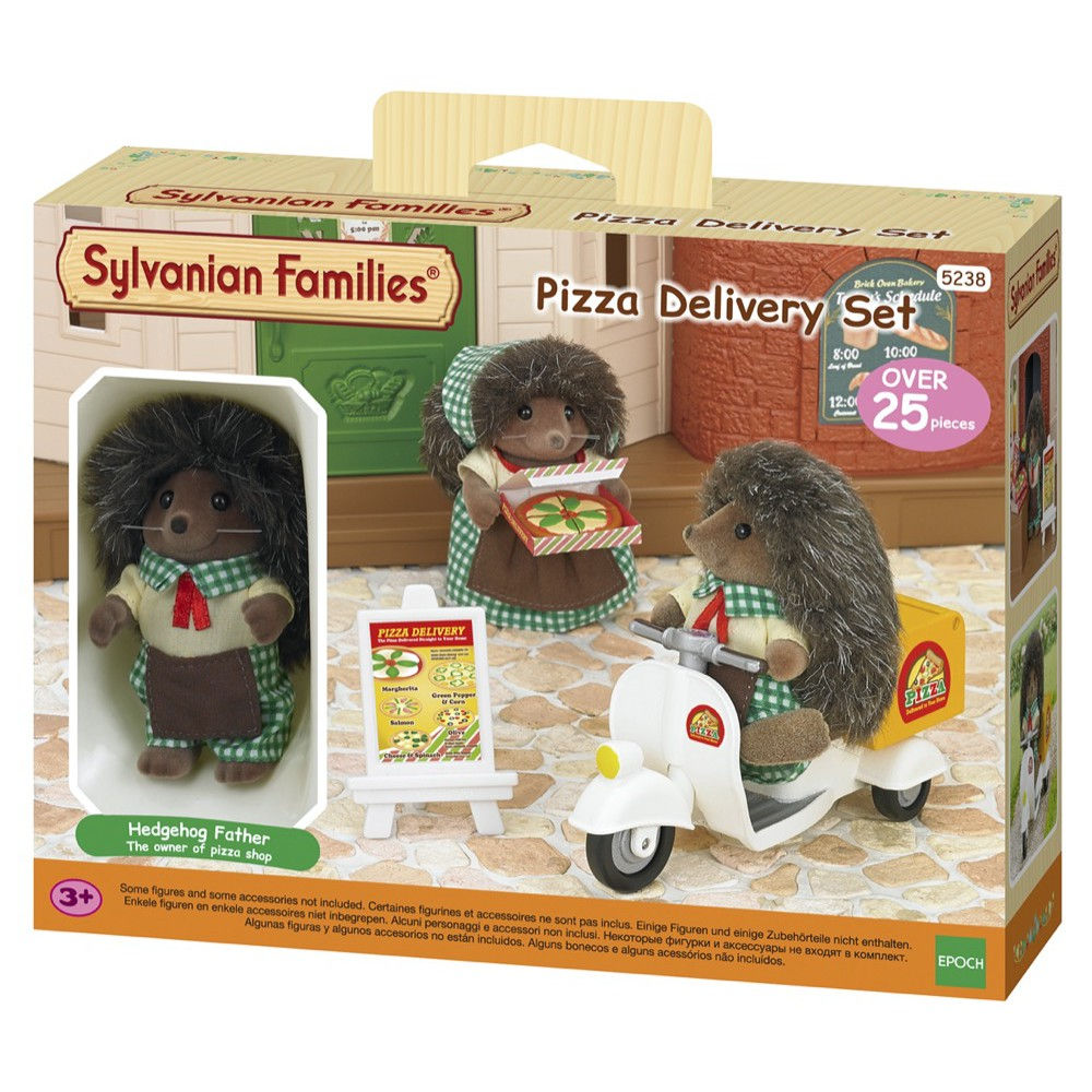Sylvanian Families Chú Nhím Giao Bánh Pizza Delivery Set
