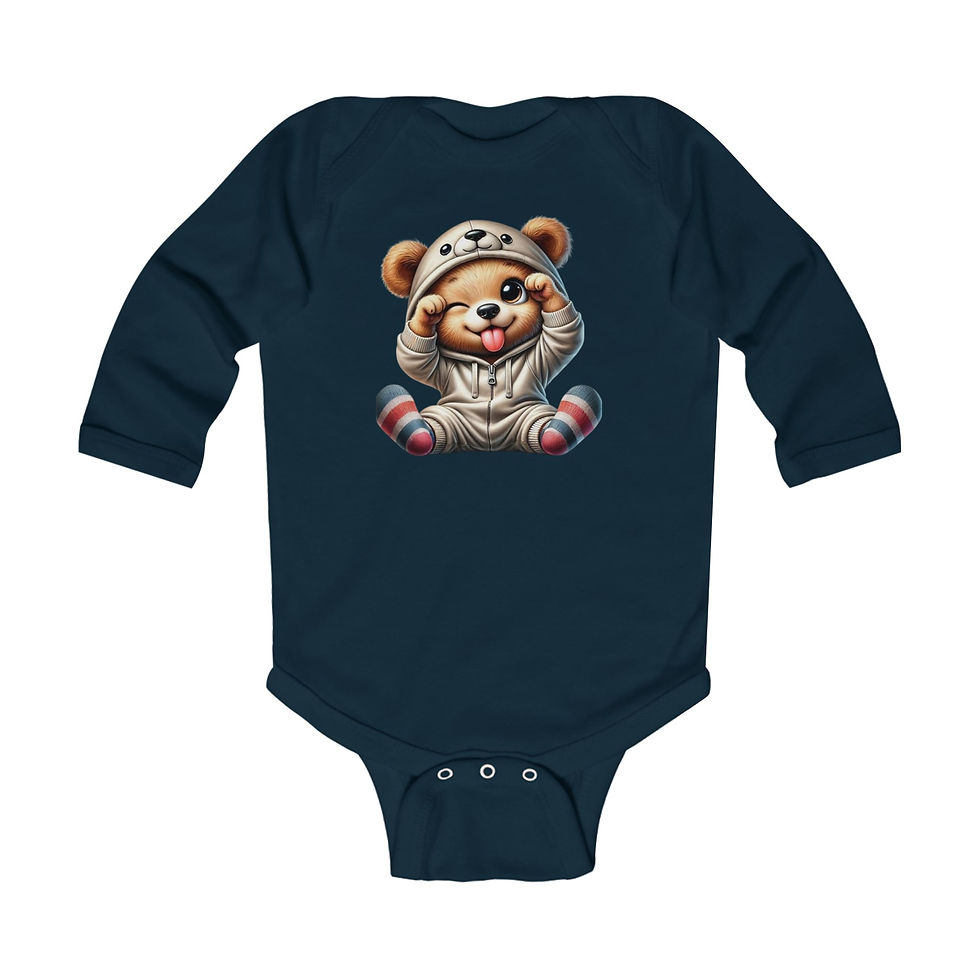 Thumbnail:  Adorable Teddy Long Sleeve Onesie
