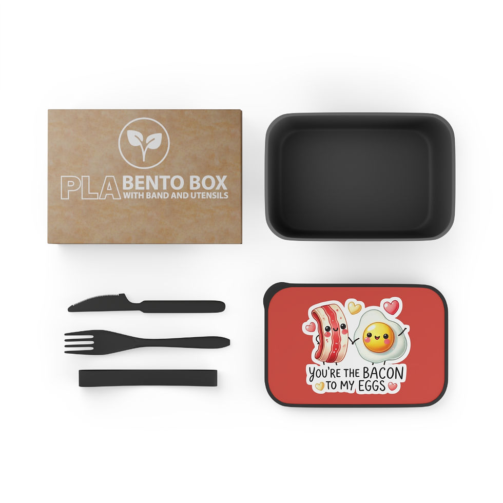 Thumbnail: You're the Bacon to My Eggs  Bento Box with Utensils