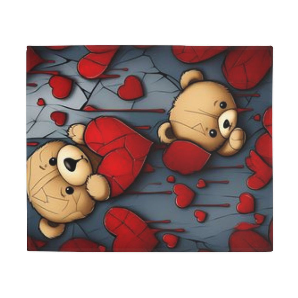Thumbnail: Cozy Love Bear Throw Blanket